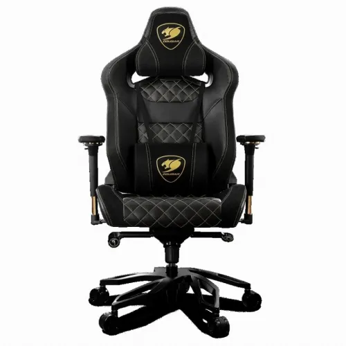 Игровое кресло Cougar Armor Titan Pro, ПВХ Кожа, Черный/Золотой