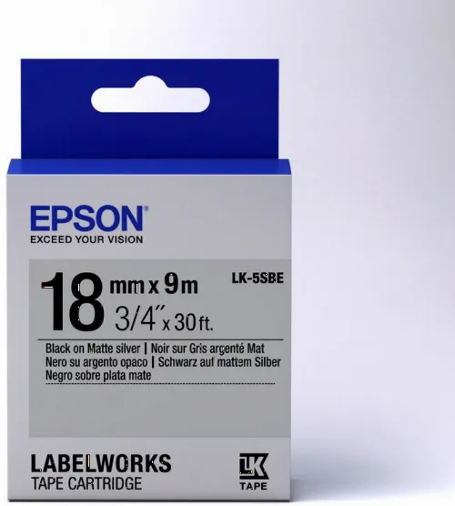 Cartuş de bandă Epson LK-5SBE, 18 mm x 9 m