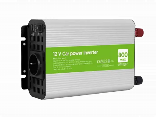 Автомобильный инвертор Energenie EG-PWC800-01, 800Вт, Серебристый