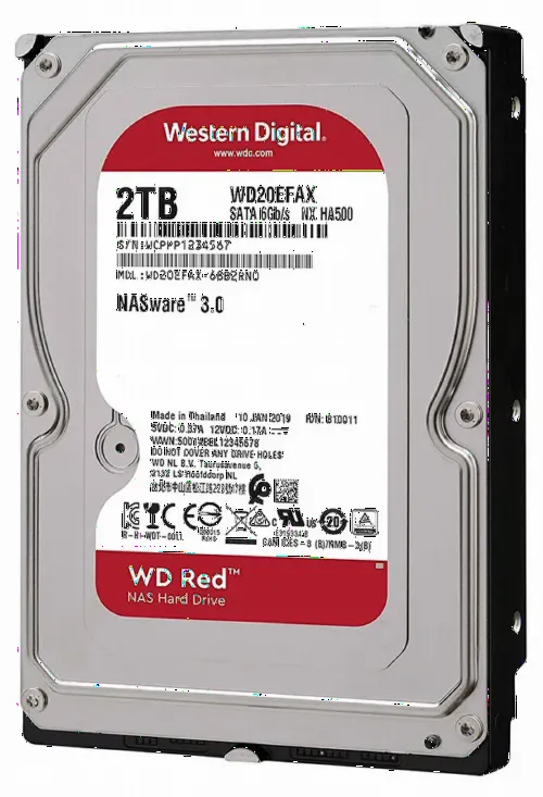 Жесткий диск Western Digital WD Red, 3.5", 2 ТБ <WD20EFAX>