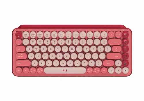 Tastatură Logitech POP Keys, Fără fir, Roz