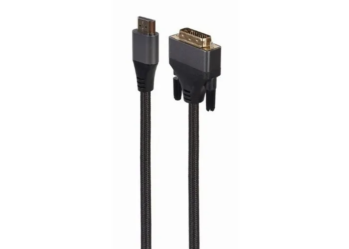 Adaptor Video Cablexpert CC-HDMI-DVI-4K-6, HDMI (M) - DVI-I (M), 1,8m, Negru