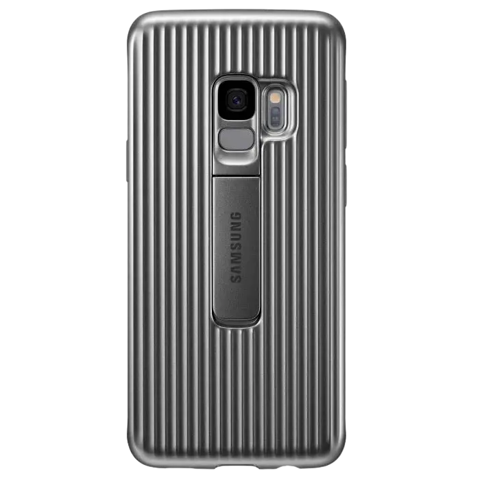 Чехол Samsung Protective Stadning Cover for Galaxy S9, Серебристый