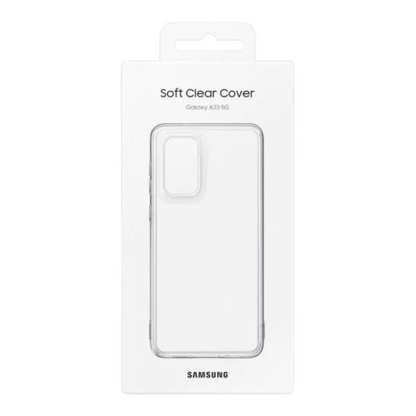 Original Sam. Soft Clear cover Galaxy A33, Transparent