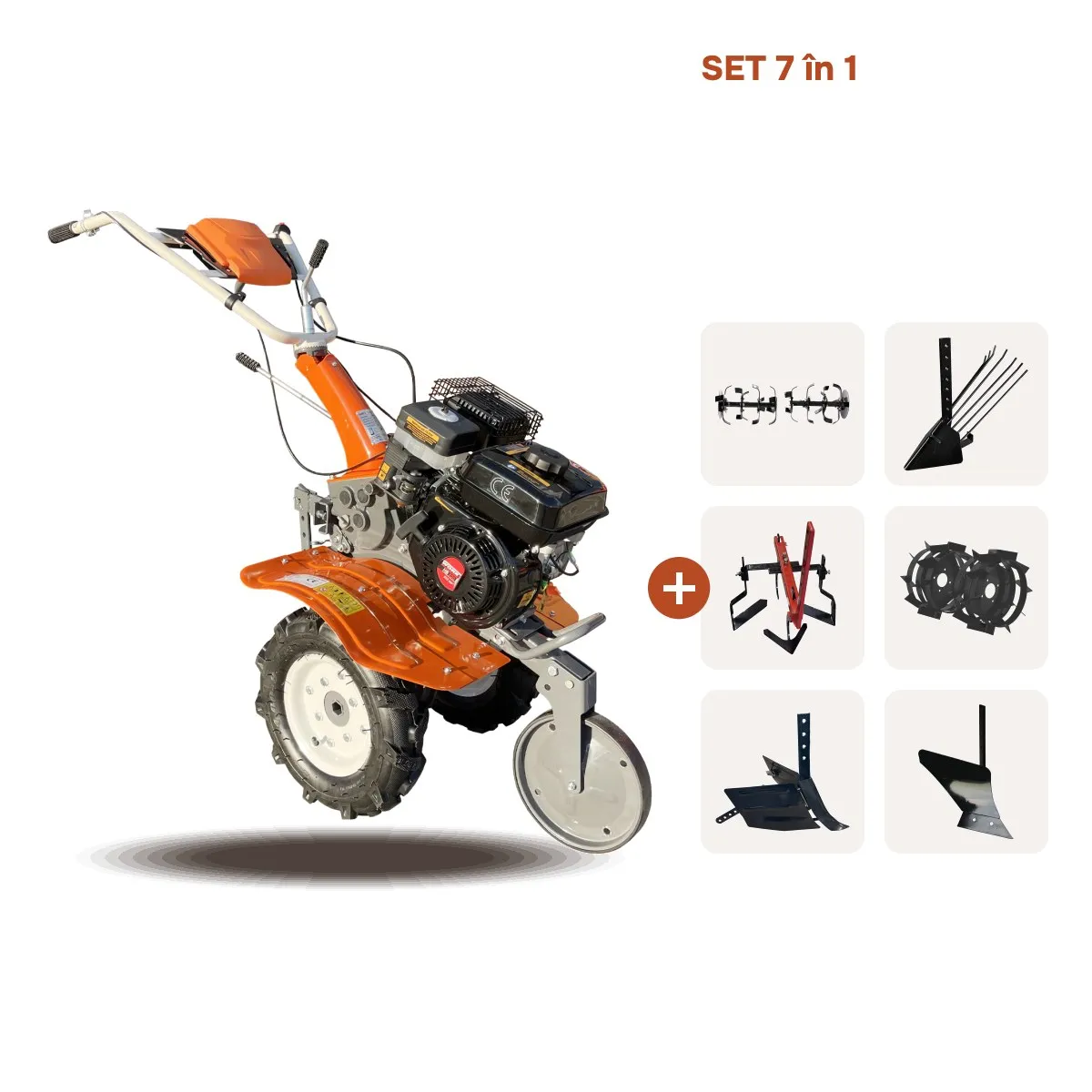 Set Motocultor TECHNOWORKER HB 700 S + 5 accesorii