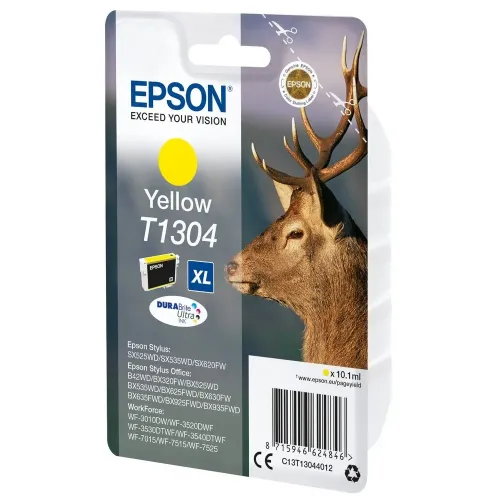 Картридж чернильный Epson C13T13044012, 10мл, Желтый