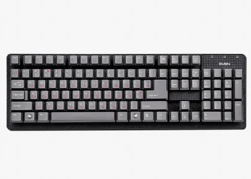 Tastatură SVEN Standard 301, Cu fir, Negru
