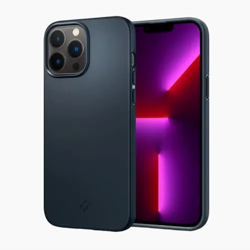 Чехол Spigen iPhone 13 Pro Max, Thin Fit, Metal Slate