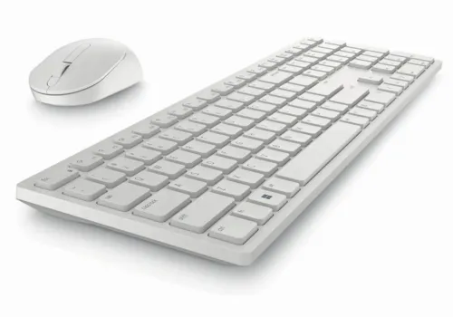 Set Tastatură + Mouse DELL KM5221W, Fără fir, Alb