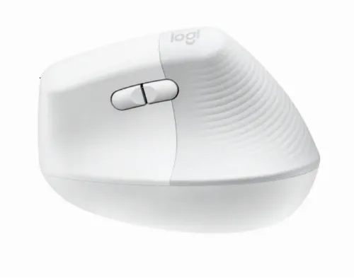 Wireless Mouse Logitech Lift Vertical, Optical, 400-4000 dpi, 6 buttons, 1xAA, BT/2.4 Ghz, White