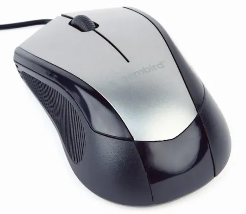 Mouse Gembird MUS-3B-02-BG, Negru/Gri