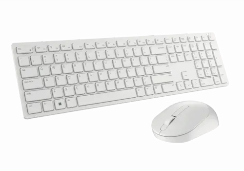 Set Tastatură + Mouse DELL KM5221W, Fără fir, Alb