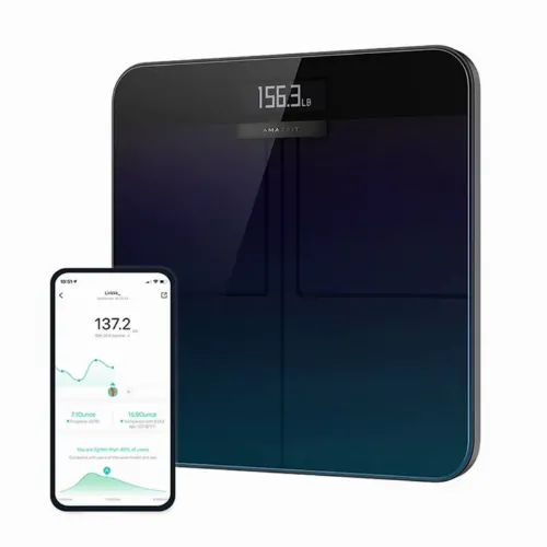 Cântar de podea Amazafit Smart Scale, Negru