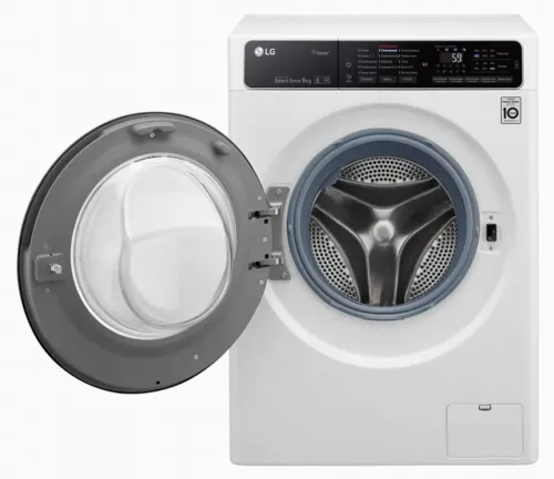 Mașină de spălat LG F4H5VS6W, 9kg, Alb