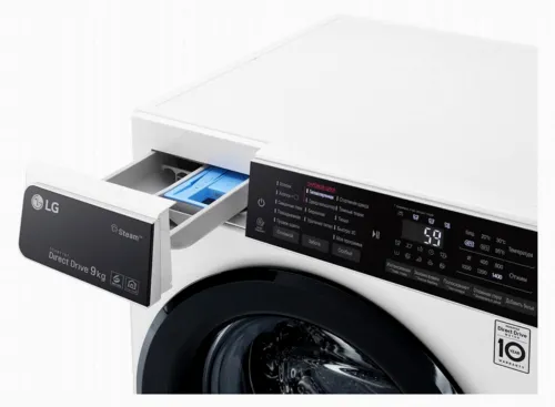 Mașină de spălat LG F4H5VS6W, 9kg, Alb