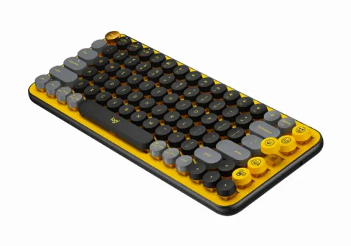 Tastatură Logitech POP Keys, Fără fir, Galben