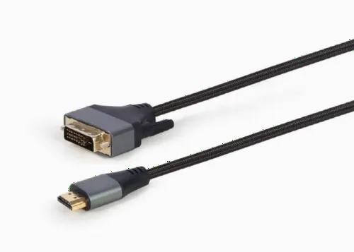 Adaptor Video Cablexpert CC-HDMI-DVI-4K-6, HDMI (M) - DVI-I (M), 1,8m, Negru