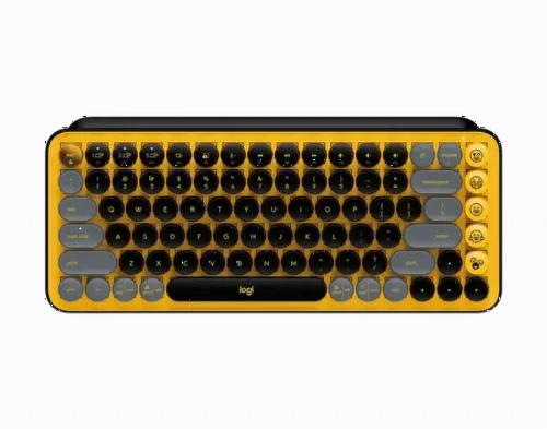 Tastatură Logitech POP Keys, Fără fir, Galben