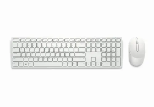 Set Tastatură + Mouse DELL KM5221W, Fără fir, Alb