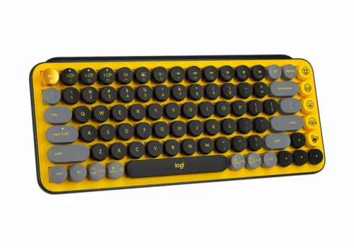 Tastatură Logitech POP Keys, Fără fir, Galben