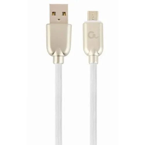 Cablu încărcare și sincronizare Cablexpert CC-USB2R-AMmBM-1M-W, USB Type-A/micro-USB, 1m, Alb