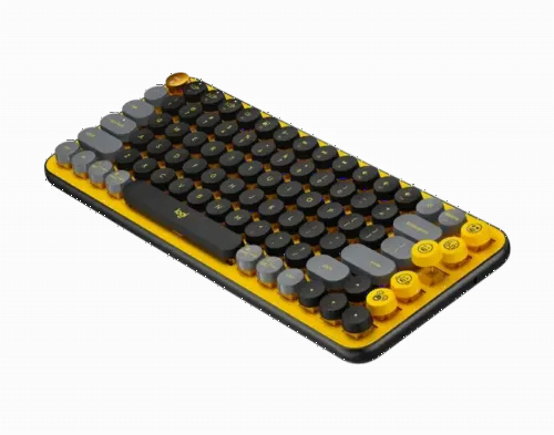 Tastatură Logitech POP Keys, Fără fir, Galben