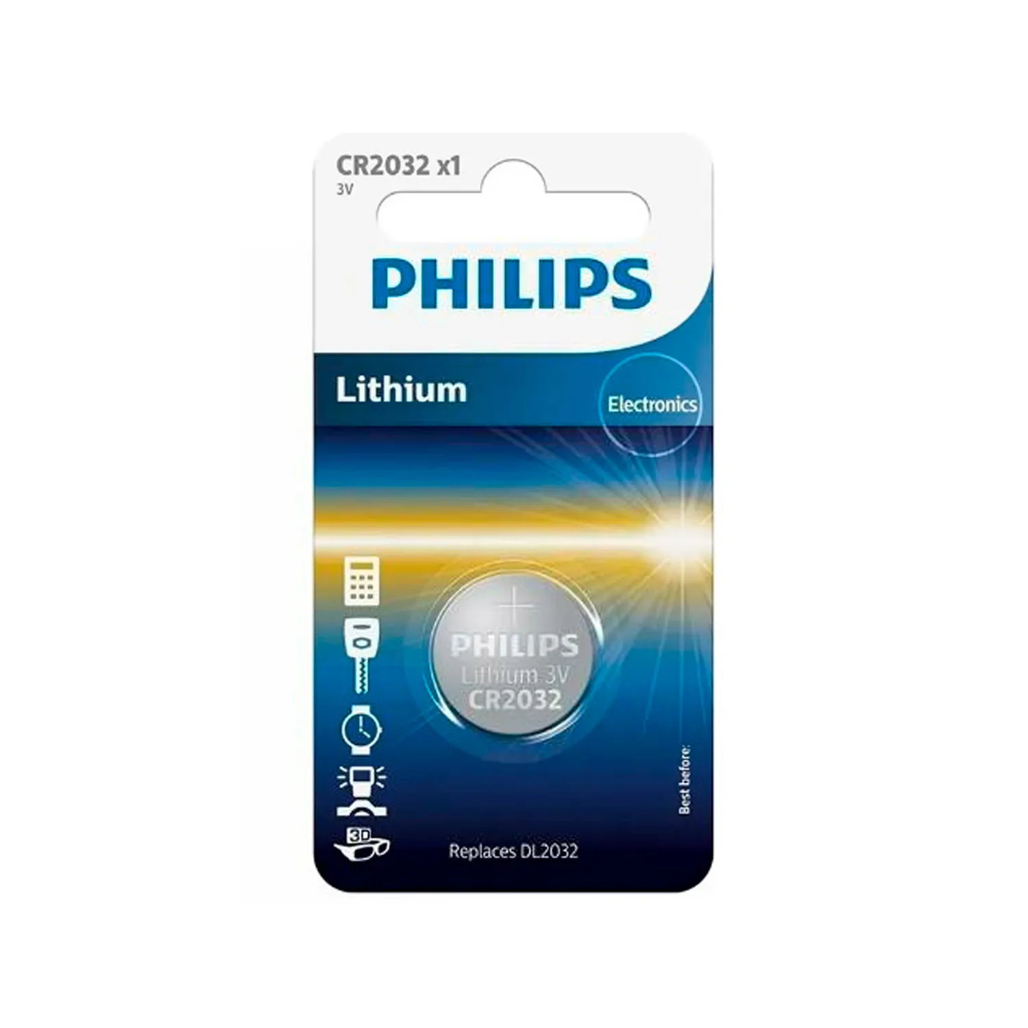 Baterie Philips CR2032, 3V, lithium minicells 