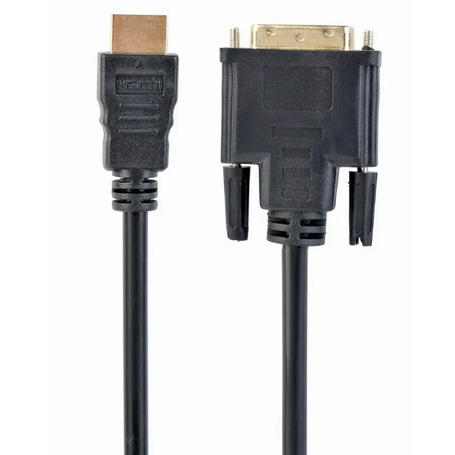 Видео кабель Cablexpert CC-HDMI-DVI-15, HDMI (M) - DVI-I (M), 4,5м, Чёрный