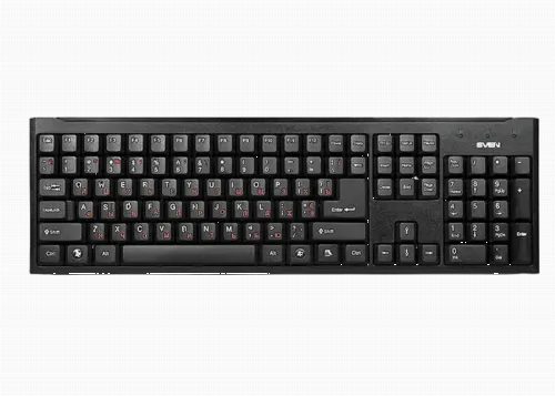 Клавиатура SVEN Standard 303, Проводное, Чёрный