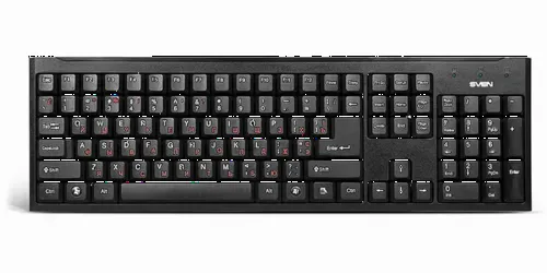 Клавиатура SVEN Standard 303, Проводное, Чёрный