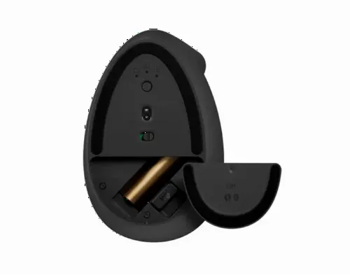 Wireless Mouse Logitech Lift Vertical, Optical, 400-4000 dpi, 6 buttons, 1xAA, BT/2.4 Ghz, Black