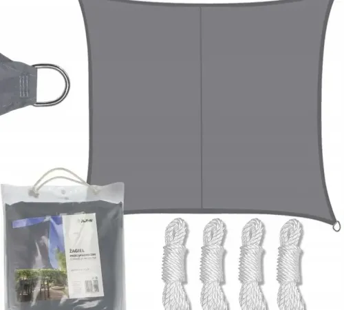 Квадратный тент JUMI (серый) 3,6х3,6м