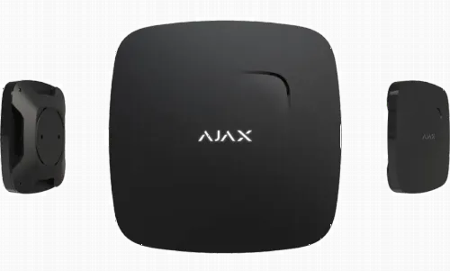 Detector de fum Ajax FireProtect, Negru