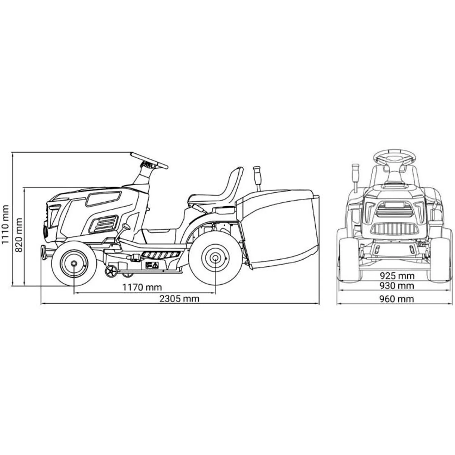 Tractor de tuns iarba AGM LTM 86-25