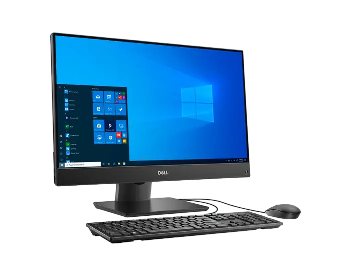 Computer All-in-One DELL OptiPlex 5480, 23,8", Intel Core i3-10100T, 8GB/256GB, Linux Ubuntu, Negru