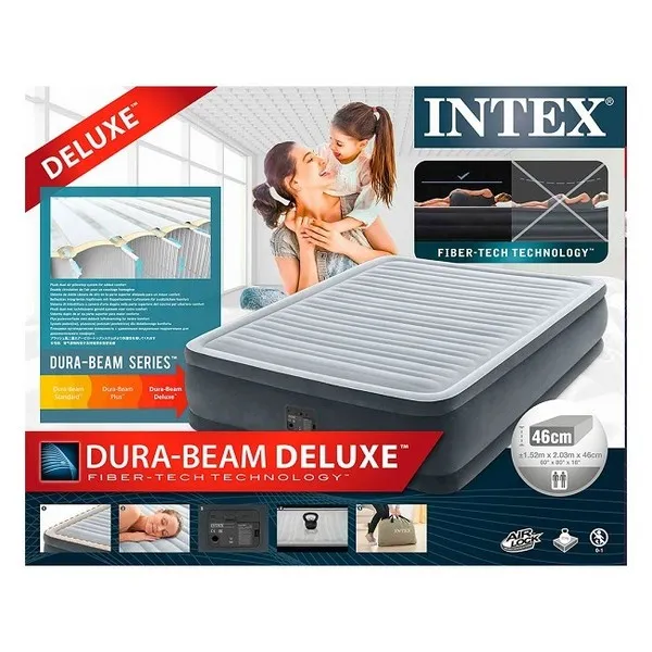 Надувная кровать Intex 64414, Серый