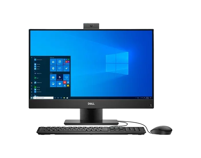 Computer All-in-One DELL OptiPlex 5480, 23,8", Intel Core i3-10100T, 8GB/256GB, Linux Ubuntu, Negru