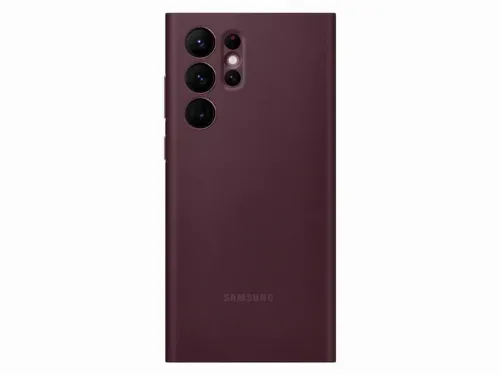 Чехол книжка Samsung Smart Clear View Cover for Galaxy S22 Ultra, Бордовый