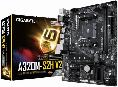 Placă de bază Gigabyte GA-A320M-S2H 1.1-3.0, AM4, AMD A320, Micro-ATX