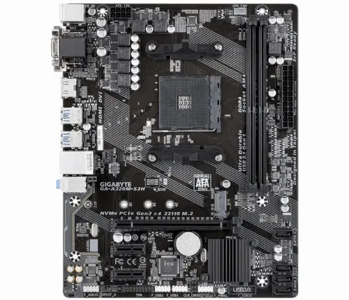 Placă de bază Gigabyte GA-A320M-S2H 1.1-3.0, AM4, AMD A320, Micro-ATX