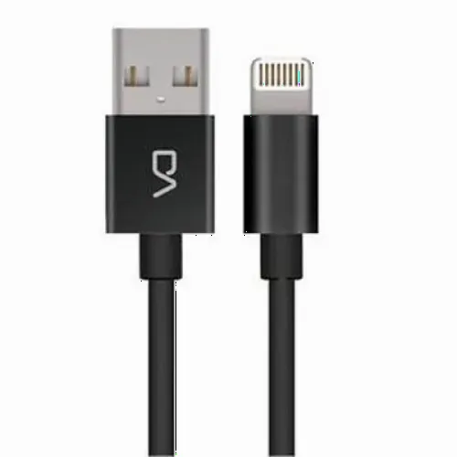 Кабель для зарядки и синхронизации DA DT0004, USB Type-A/Lightning, 1м, Чёрный