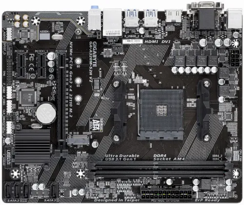 Placă de bază Gigabyte GA-A320M-S2H 1.1-3.0, AM4, AMD A320, Micro-ATX