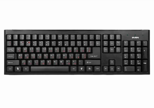 Tastatură SVEN Standard 303, Cu fir, Negru
