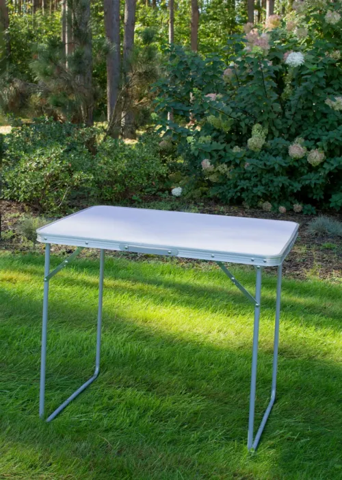 Складной стол для кемпинга с белой столешницей  JUMI 70x80x60
