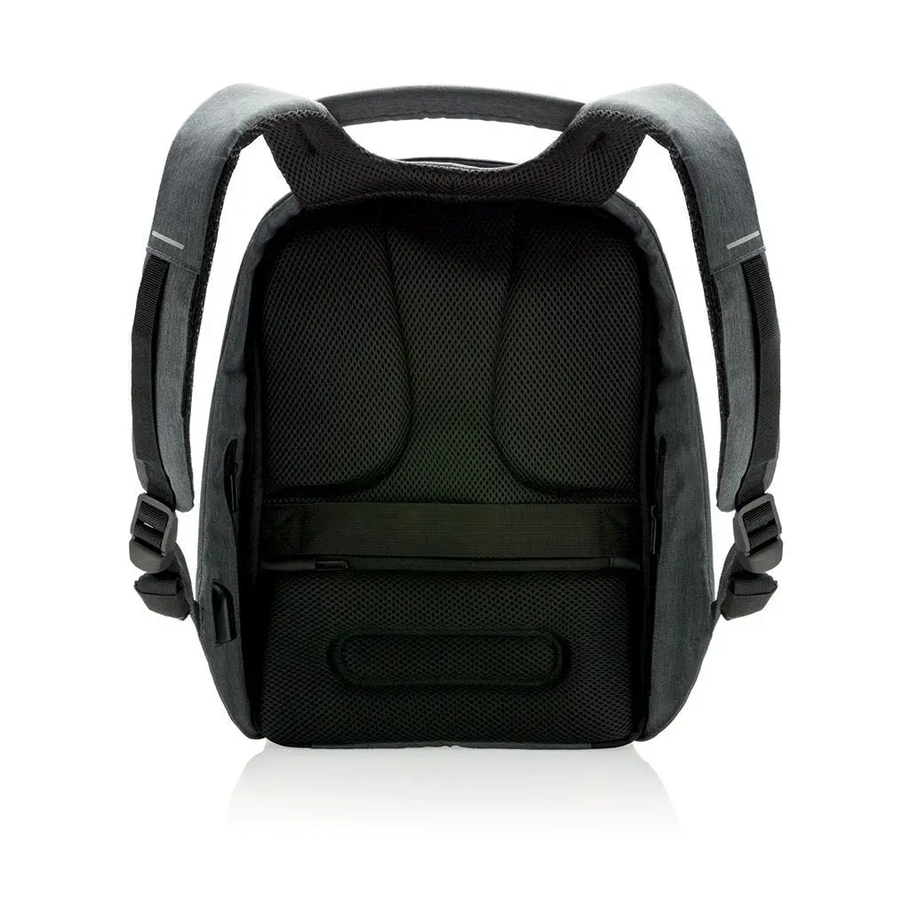 Rucsac pentru Laptop Bobby Compact, 14", Piele artificială, Negru/Alb