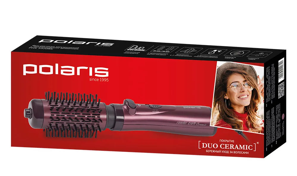 Uscător de păr-perie Polaris PHS 1020RK, 1000 W, Vinus