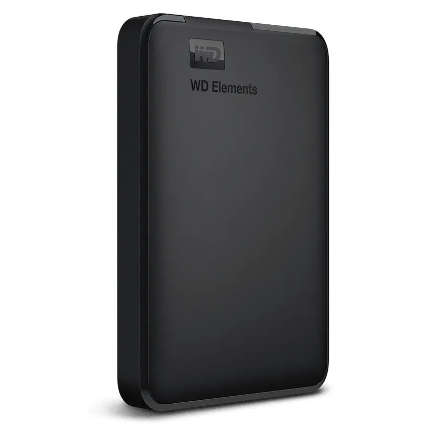 Внешний портативный жесткий диск Western Digital WD Elements,  4 TB, Чёрный (WDBU6Y0040BBK-WESN)