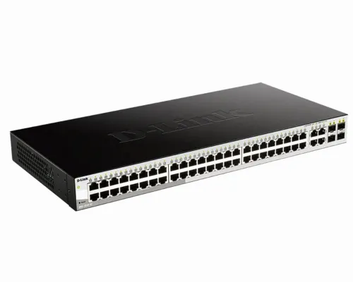 Switch de rețea D-Link DGS-1210-52, 48x 10/100/1000 Mbps, 4x SFP