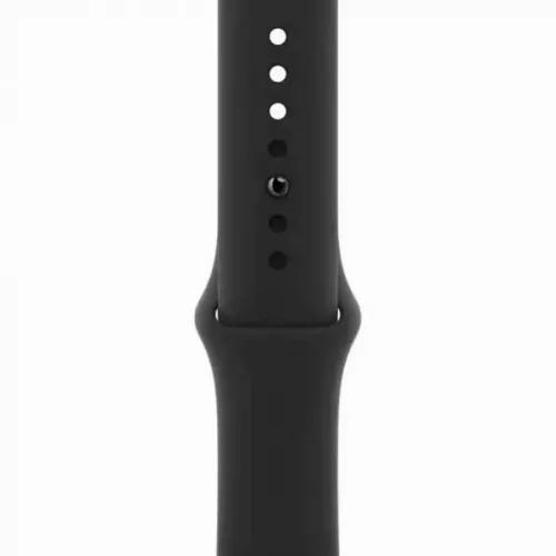 Умные часы Apple Watch Series 6 GPS + Cellular M09H3, 44мм, Корпус из нержавеющей стали с Черным спортивным ремешком