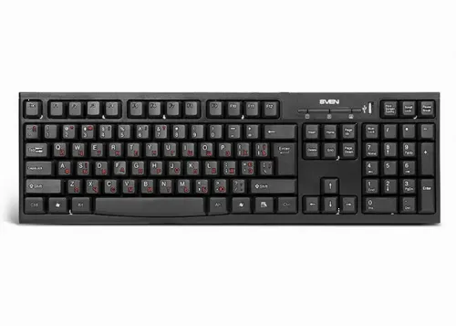 Tastatură SVEN Standard 304, Cu fir, Negru